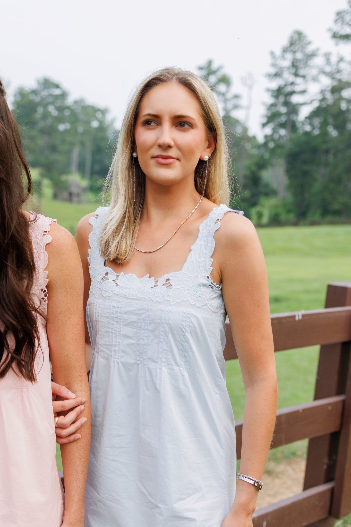 Blue Eyelet Dress