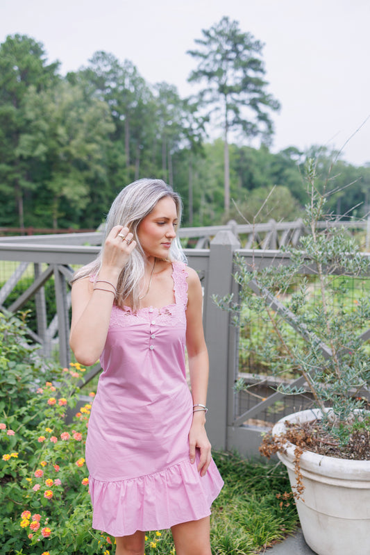 English Rose Eyelet Dress