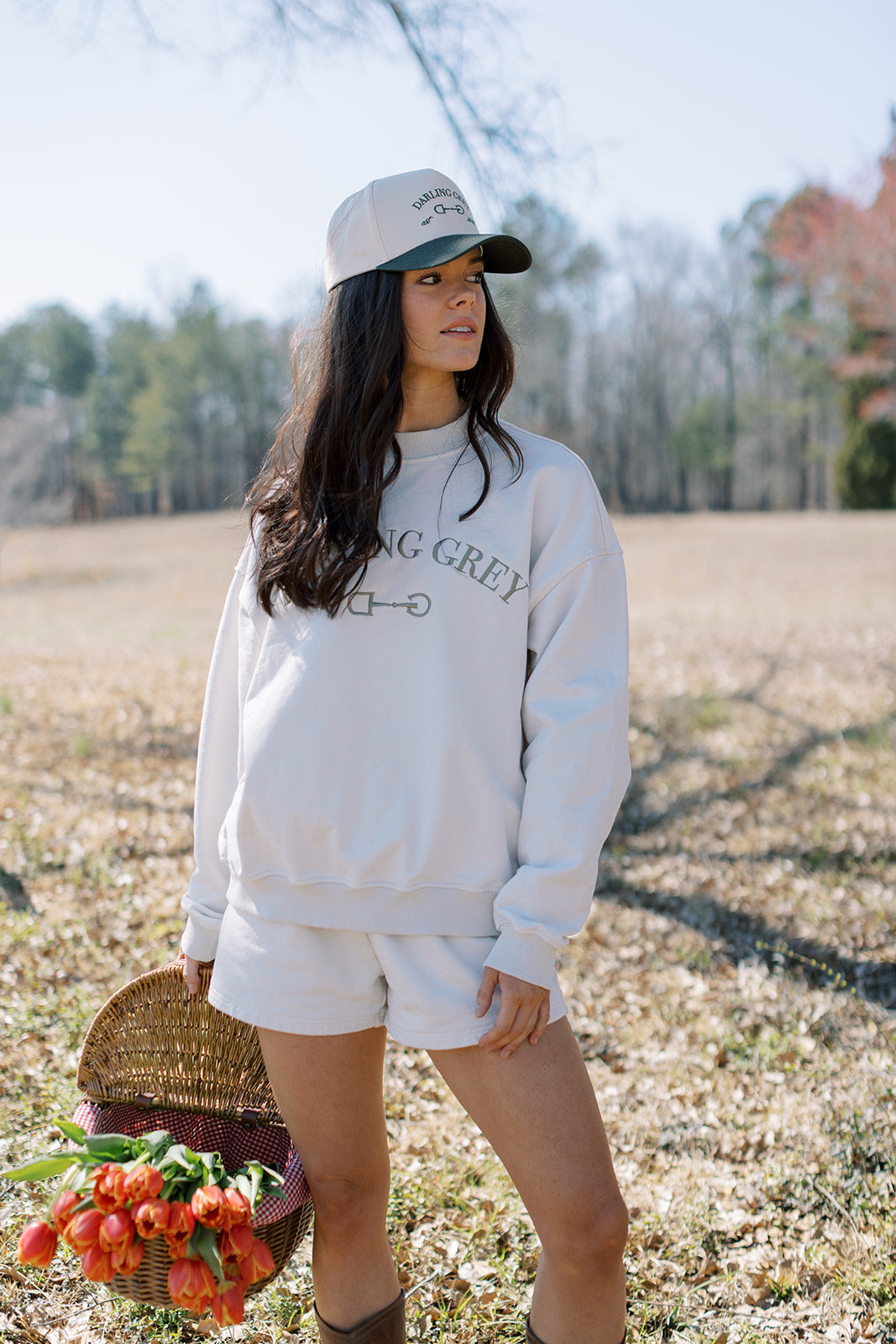 Embroidered French Terry Cotton Set