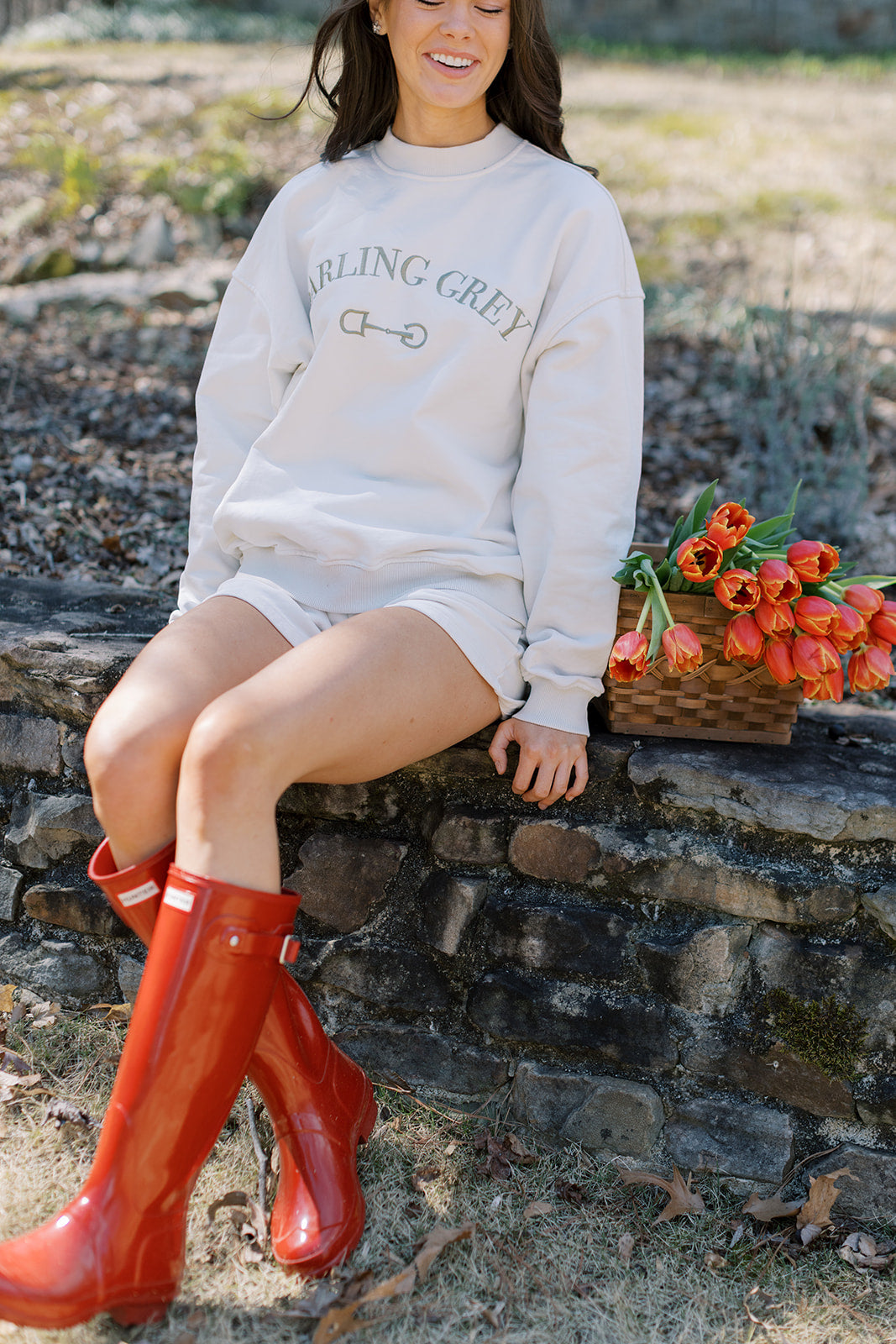 Embroidered French Terry Cotton Set