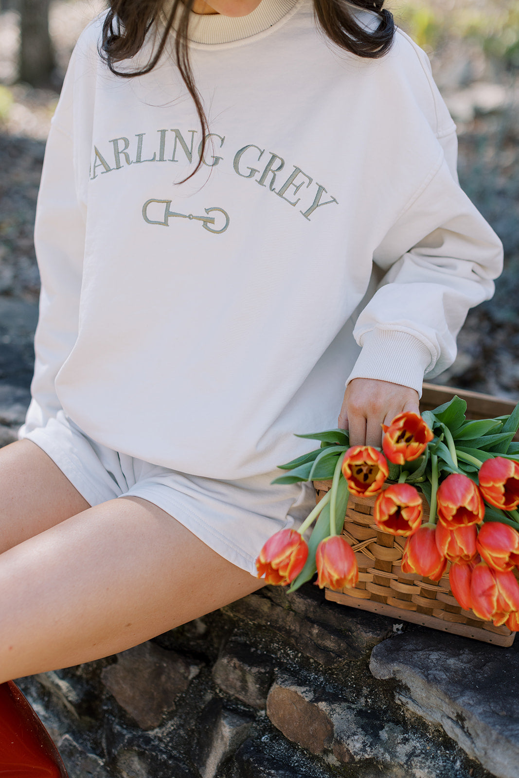 Embroidered French Terry Cotton Set