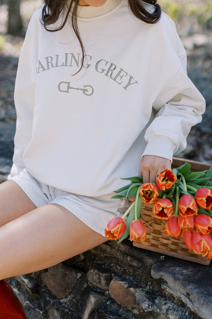 Embroidered French Terry Cotton Set