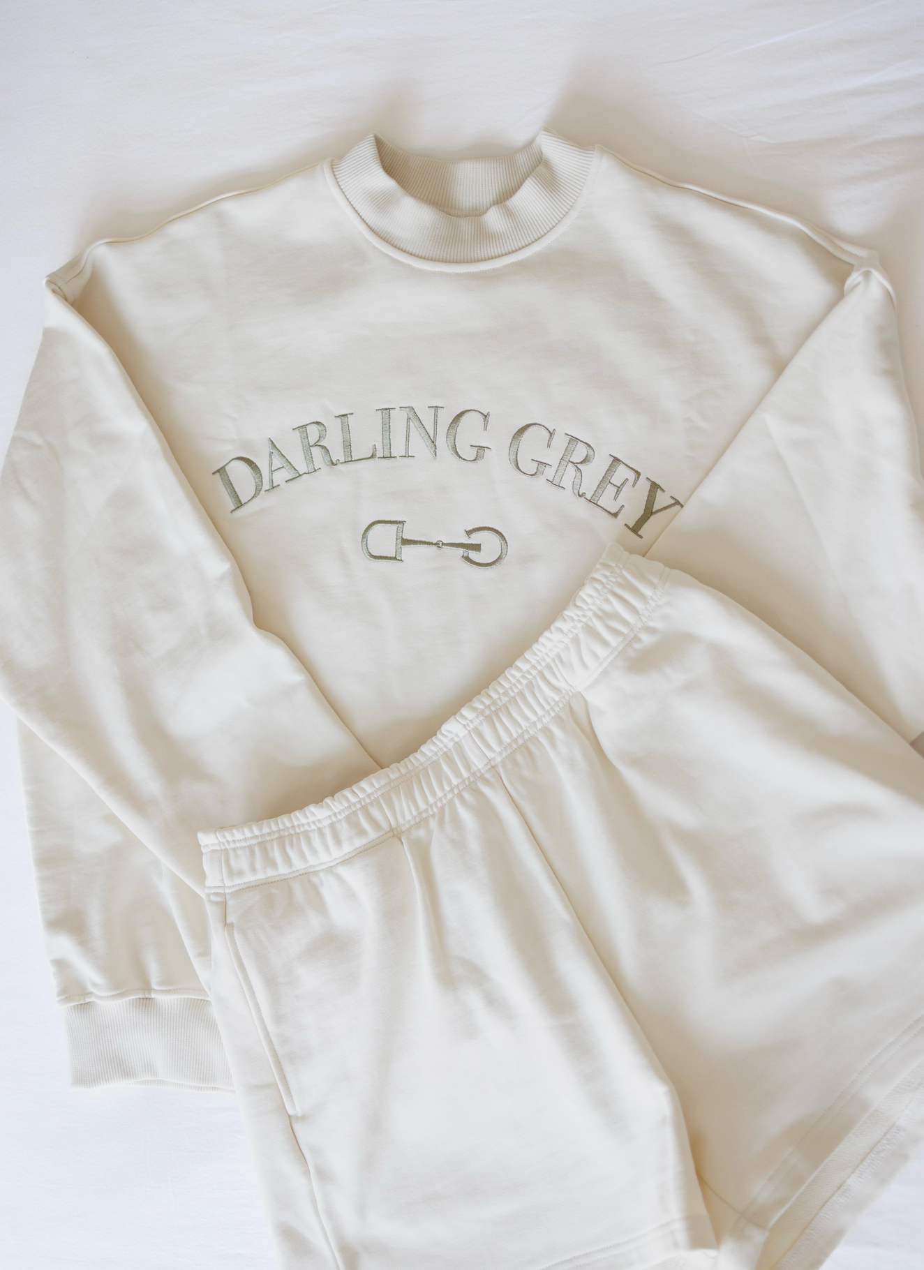 Embroidered French Terry Cotton Set