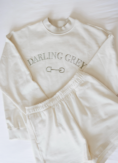 Embroidered French Terry Cotton Set