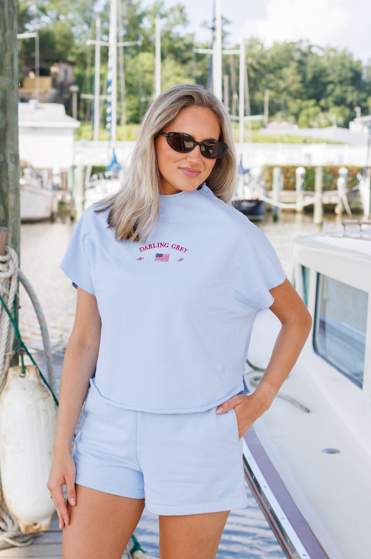 American Darling Short Sleeve Mockneck