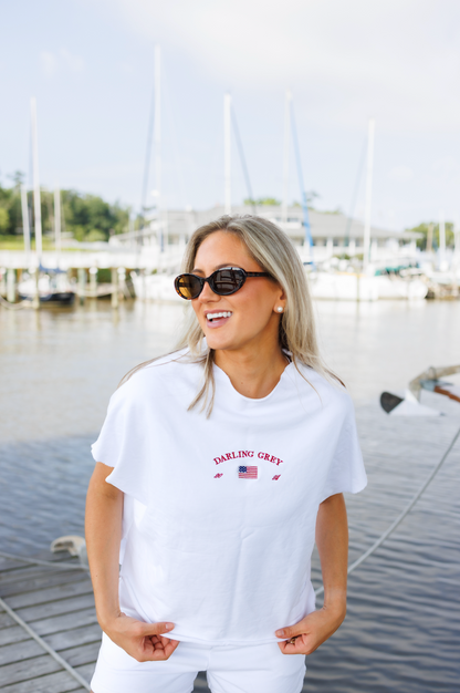 American Darling Short Sleeve Mockneck