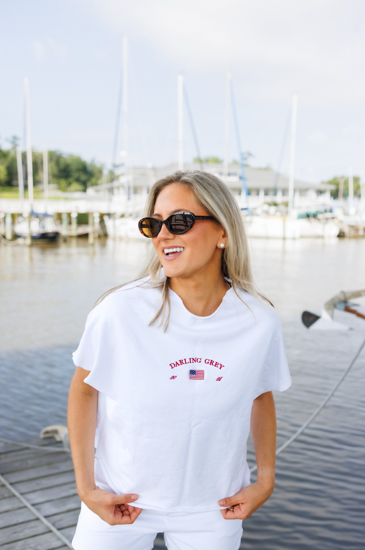American Darling Short Sleeve Mockneck