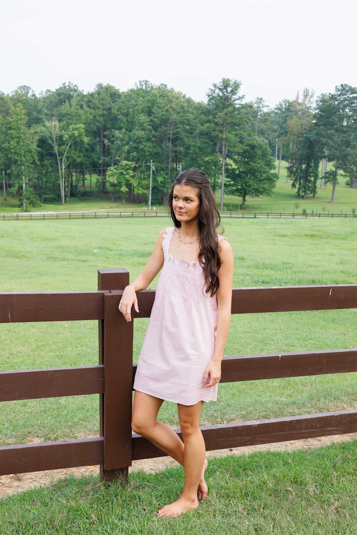 Pink Eyelet Dress
