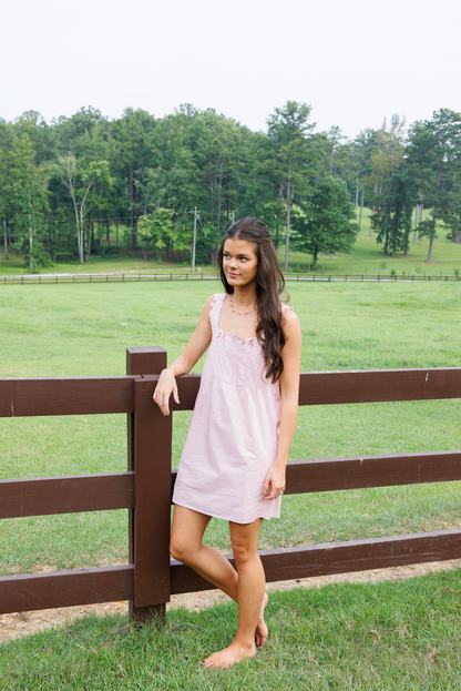Pink Eyelet Dress