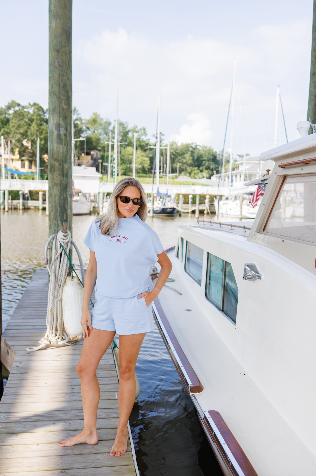 American Darling Short Sleeve Mockneck
