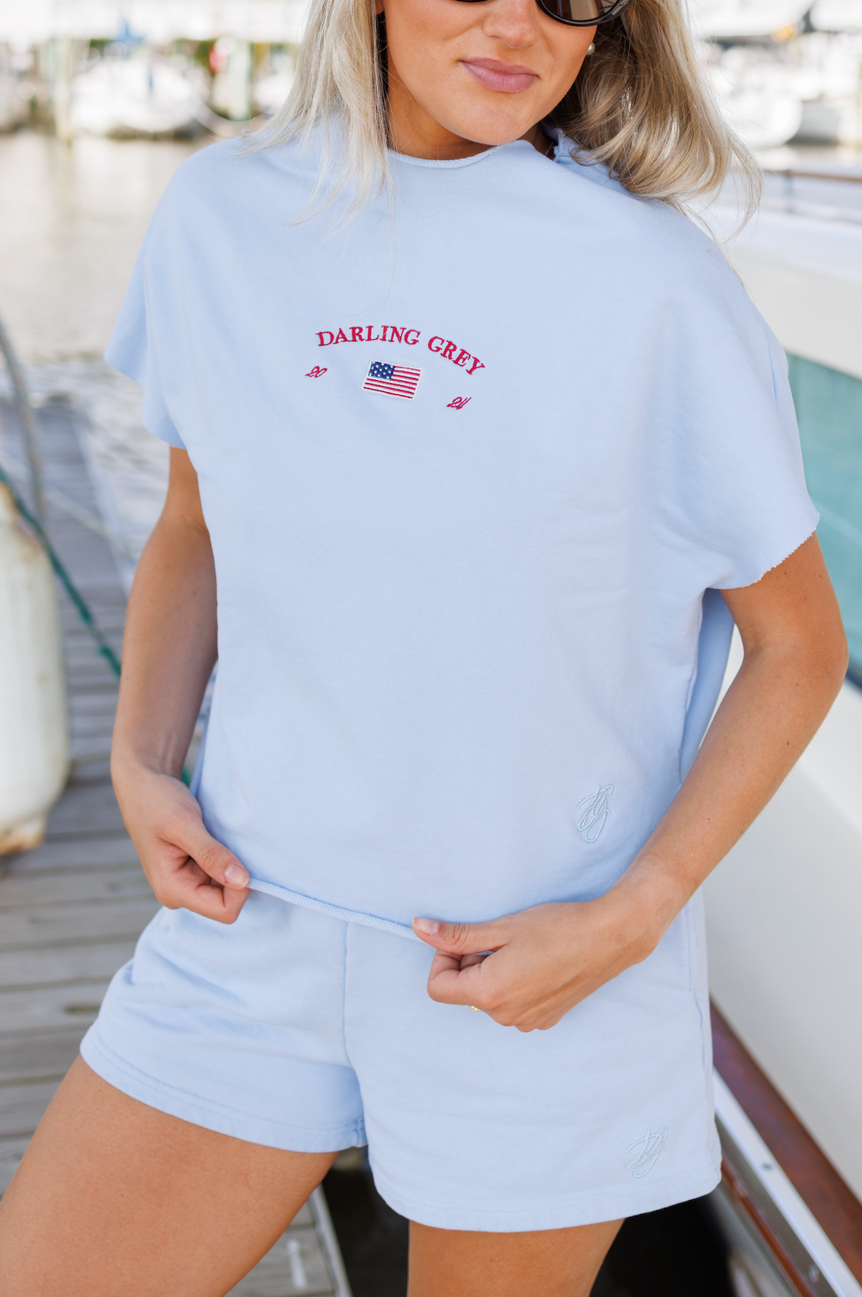 American Darling Short Sleeve Mockneck