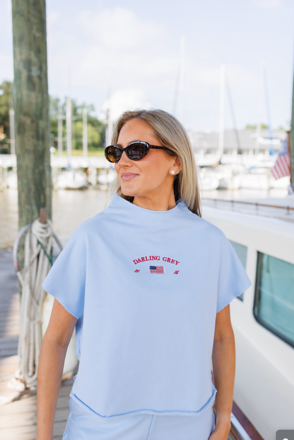 American Darling Short Sleeve Mockneck