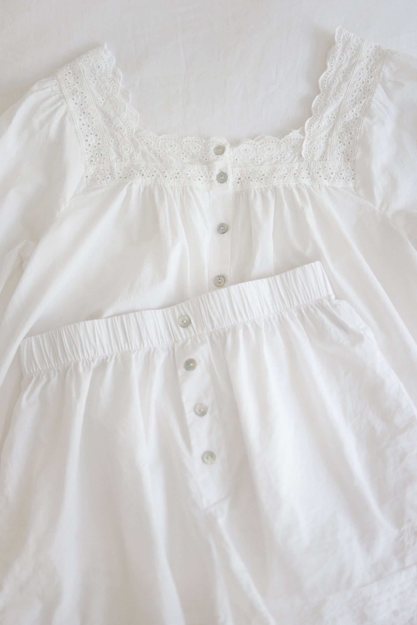 Cotton Eyelet PJ Set