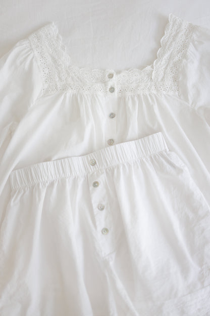 Cotton Eyelet PJ Set