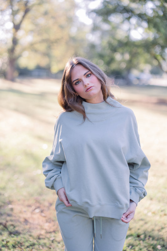 DG Classic Sage Green Mockneck