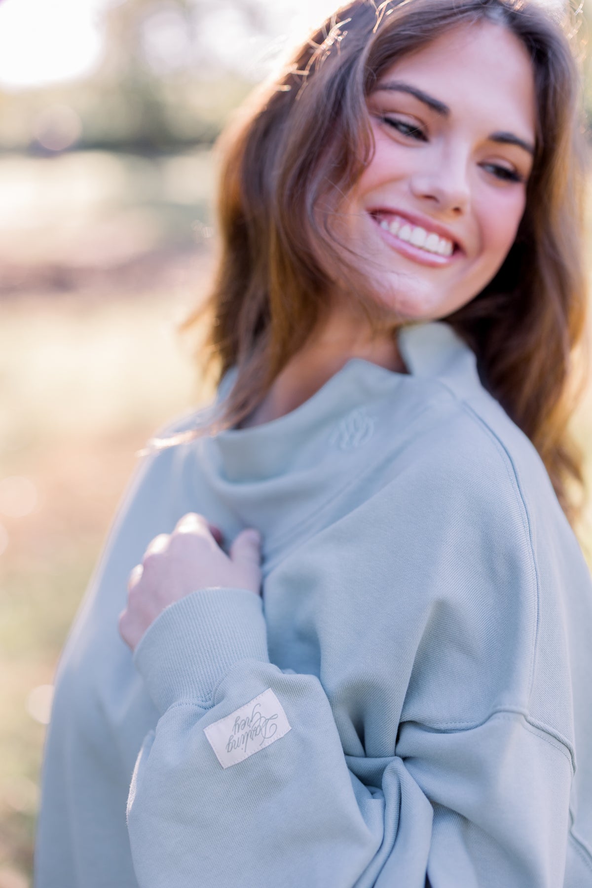 Darling Gray DG Classic Sage Green Mockneck – Darling Grey