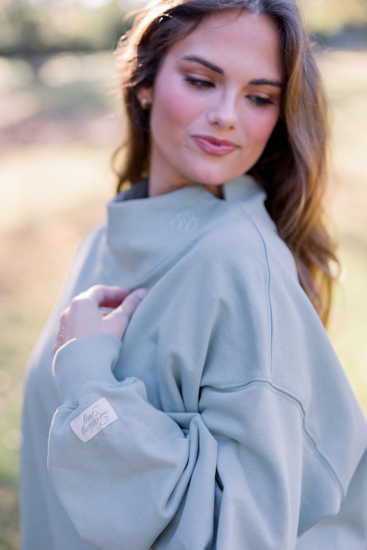 Darling Gray DG Classic Sage Green Mockneck – Darling Grey